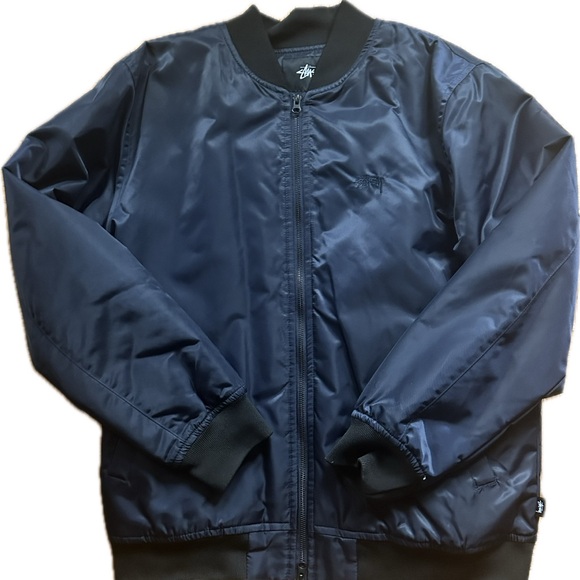 Stussy Midnight Navy Bomber Sz Large NWOT